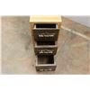 Image 2 : * Three Drawer Wooden Filing Cabinet - 10" x 19" x 20"