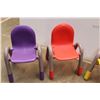 Image 3 : * Small Table - 24" x 18" x 20", (4) Colourful Kids' Chairs