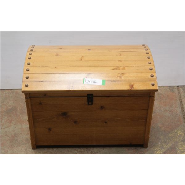 * Hand Crafted Wooden Chest - 20" x 12"