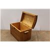 Image 3 : * Hand Crafted Wooden Chest - 20" x 12"
