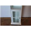 Image 2 : * White Cabinet With Shelves & Glass Door - 15" x 13" x 49"