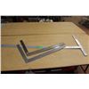 Image 1 : * (2) Carpenter Squares, (1) T Square