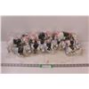 Image 1 : (4) Horse Decorations, (7) Pony Decorations, White Lace Runner