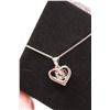 Image 3 : Sterling Silver Heart Pendant Necklace - 925 Stamped