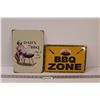 Image 1 : (2) BBQ Tin Signs - 12"x8"