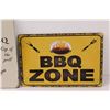 Image 3 : (2) BBQ Tin Signs - 12"x8"