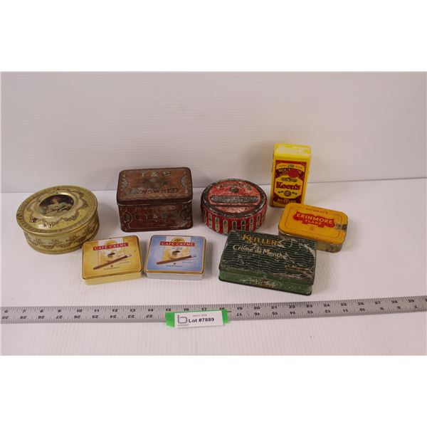 Meltis Royal Chocolate Tin, Tobacco Tins, Watkins Tin, Keen's Mustard Tin