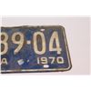 Image 2 : 1970 Alberta License Plate