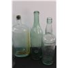 Image 4 : (14) Glass Bottles: Mason Clamp-Top Jars, Milk Jugs, Pepsi, Misc.