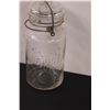 Image 5 : (14) Glass Bottles: Mason Clamp-Top Jars, Milk Jugs, Pepsi, Misc.