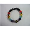 Image 2 : Chakra Multicoloured Stone Bracelet