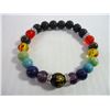 Image 3 : Chakra Multicoloured Stone Bracelet