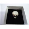 Image 3 : Silver Mother of Pearl Ring-Size 8