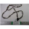 Image 1 : Fashion Beaded Necklace (Gold and Silver Accents) 38"