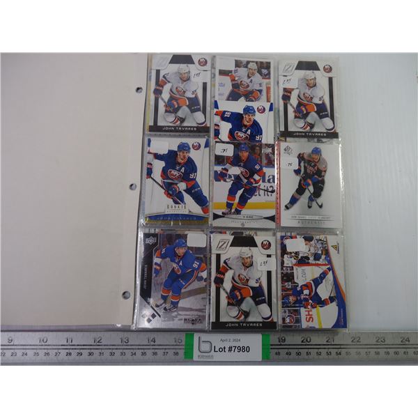 Folder of Cards Featuring NHL Player John Tavares (16 sheets)