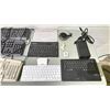 Image 3 : BOX OF ASSORTED COMPUTER ACCESSORIES INCLUDING; KEYBOARDS, POWER ADAPTER, JBL SPEAKER HUB & MORE