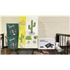 Image 1 : SHELF OF ASSORTED ITEMS INCLUDING; CAT SCRATCHER, HELLO BLOCK BOUQUETS, FOLDABLE PUSH UP BOARD &