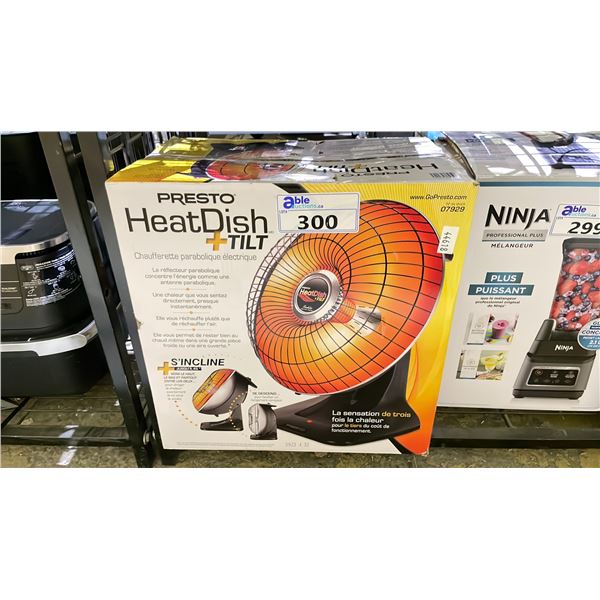 PRESTO HEATDISH + TILT PARABOLIC ELECTRIC HEATER