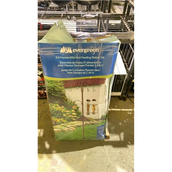 EVERGREEN 8 FT PREMIER WILD BIRD FEEDING STATION SET