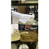 Image 3 : SHELF OF ASSORTED BLANKETS & PILLOWS