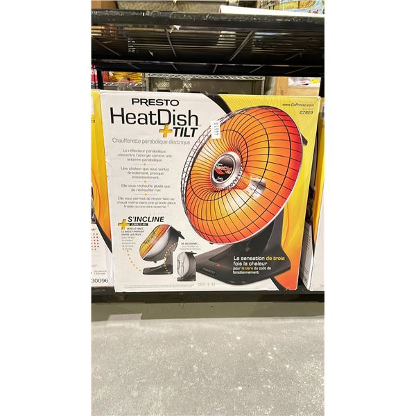 PRESTO HEATDISH+TILT PARABOLIC ELECTRIC HEATER