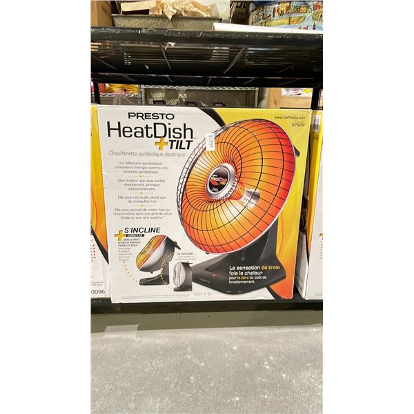 PRESTO HEATDISH+TILT PARABOLIC ELECTRIC HEATER