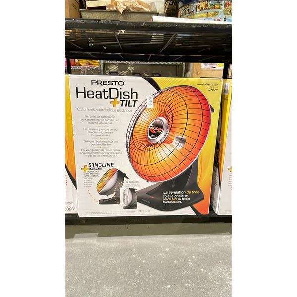 PRESTO HEATDISH+TILT PARABOLIC ELECTRIC HEATER