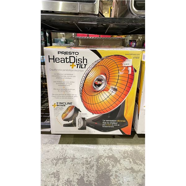 PRESTO HEATDISH+TILT PARABOLIC ELECTRIC HEATER