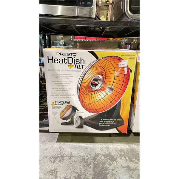 PRESTO HEATDISH+TILT PARABOLIC ELECTRIC HEATER
