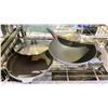 Image 2 : WOK WITH LID & SAUCEPAN WITH LID (MISSING HANDLE)