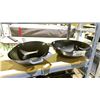 Image 1 : 3 ASSORTED WOKS