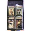 Image 1 : LOT OF 4 ASSORTED KSA GRADED HOCKEY CARDS INCLUDING; ALEX NEWHOOK, ROBERTO LUONGO, TEEMU SELANNE &