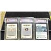 Image 4 : LOT OF 5 ASSORTED KSA GRADED SIDNEY CROSBY HOCKEY CARDS