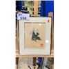 Image 1 : FRAMED DIRECT PRINT BY BARRY ROSS TITLED SILVER ANGEL FISH 11" X 13"