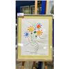 Image 1 : FRAMED PRINT BY PABLO PICASSO TITLED "BOUQUET OF PEACE" 23" X 29"