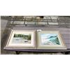 Image 1 : 2 FRAMED WATERCOLOUR PRINTS BY CAROL JONES 24" X 20"