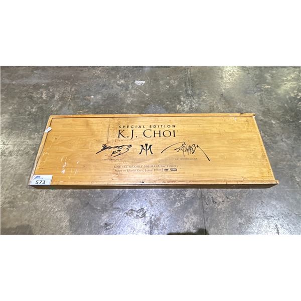 K.J. CHOI SPECIAL EDITION SWORD CRATE (SOME DAMAGE)