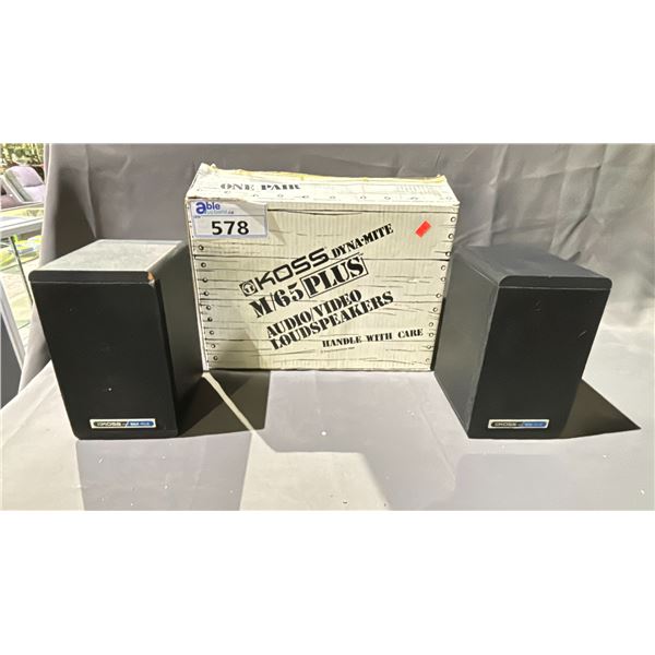 KOSS DYNA-MITE M/65 PLUS AUDIO/VIDEO LOUDSPEAKERS