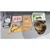 Image 1 : LOT OF ASSORTED ITEMS INCLUDING; DICKIES WALLET, WIG, FIRST NATIONS LEATHER PENNANT & MORE