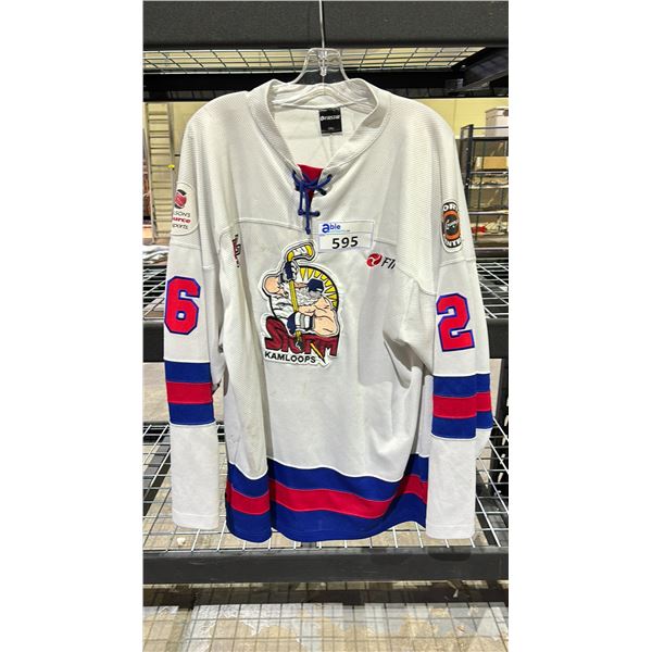 AUTOGRAPHED KAMLOOPS STORM HOCKEY JERSEY