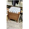 Image 1 : WOOD STORAGE UNIT WITH SEAT LID