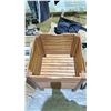 Image 2 : WOOD STORAGE UNIT WITH SEAT LID