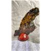 Image 2 : LEOPARD AGATE SLICE 6"  RETAIL $1100
