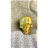 Image 2 : GREEN ONYX AND PINK CALCITE SKULL CARVINGS