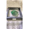 Image 2 : GREEN FLUORITE, PYRITE, & MALACHITE SPECIMEN.