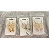 Image 2 : ASSORTED LOT OF CRYSTAL EARRINGS AND NECKLACE