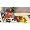 Image 1 : LOT OF ASSORTED AIR TOOLS INCLUDING; BRAD NAILER, PAINT TEXTURE GUNS & 2 AIR HOSES