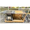 Image 2 : SEARS CRAFTSMAN 12" TABLE SAW WITH PORTABLE WORKBENCH 6' X 3' X 40"