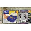 Image 2 : SHELF OF ASSORTED ITEMS INCLUDING; DRSCHOLLS FOOT COMFORTER WITH HEAT, LIGHTNING LEVER CORKSCREW &
