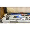 Image 2 : SHELF OF ASSORTED TOOLS INCLUDING; EZRED MR34 TORQUE WRENCH, WRENCH & 4 PAIRS OF BOLT CUTTERS